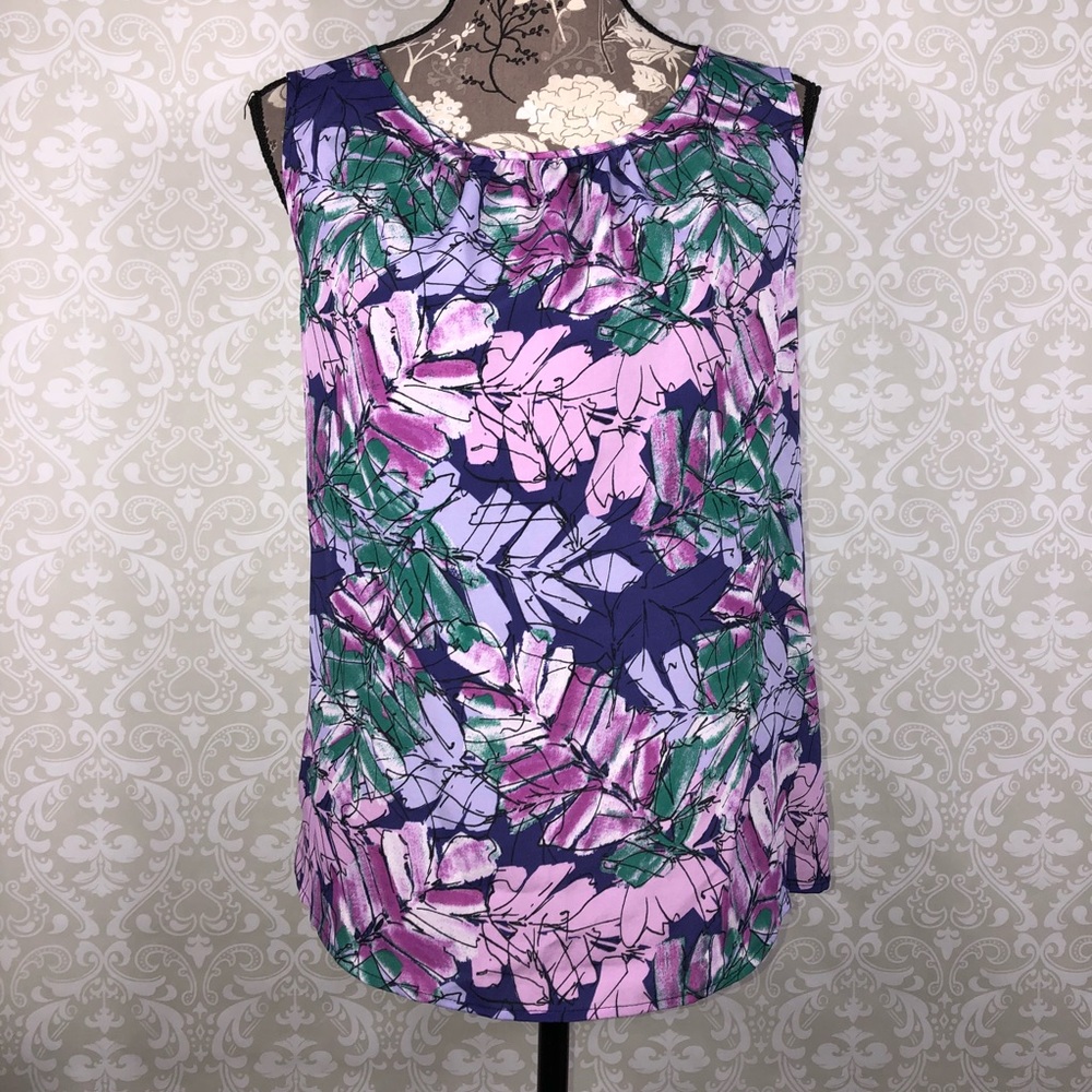 Black Label by Evan Picone Sleeveless Blouse